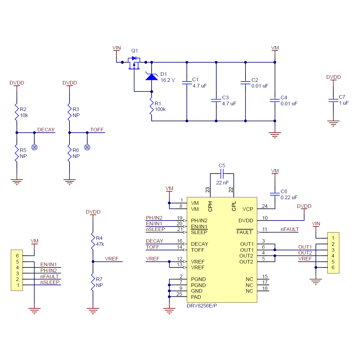 DRV8256E Single Brushed DC Motor Driver Carrier - Image 8