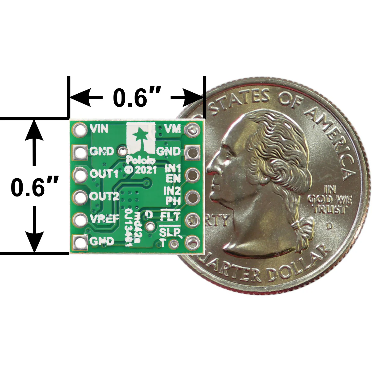 DRV8256P Single Brushed DC Motor Driver Carrier - Image 7