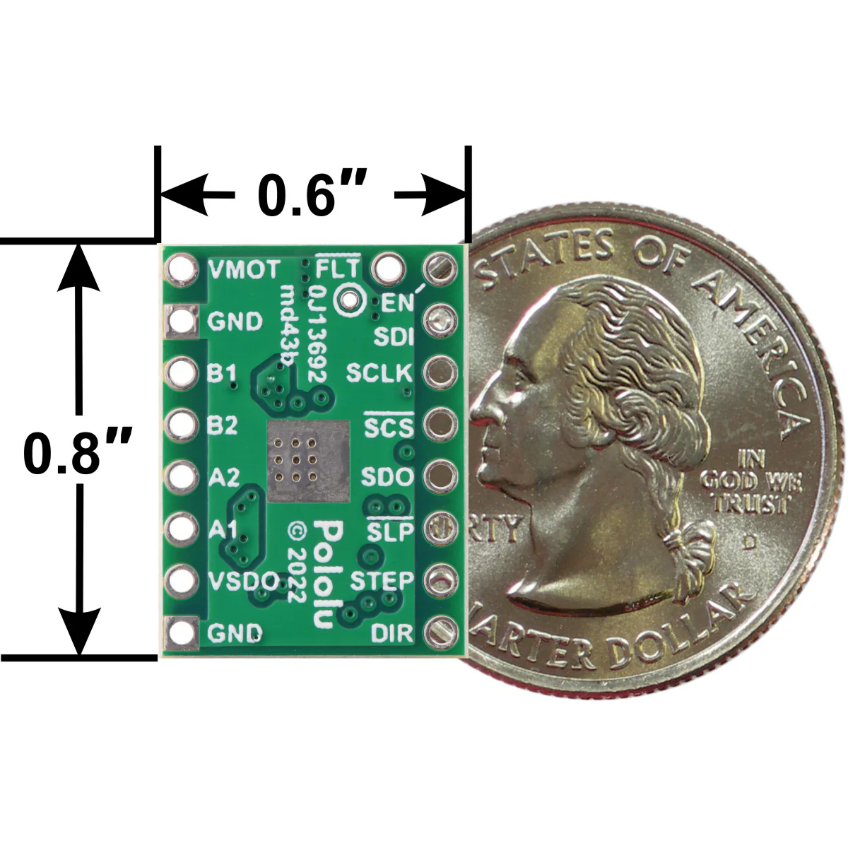 DRV8434S SPI Stepper Motor Driver Carrier, Potentiometer for Max. Current Limit - Image 3