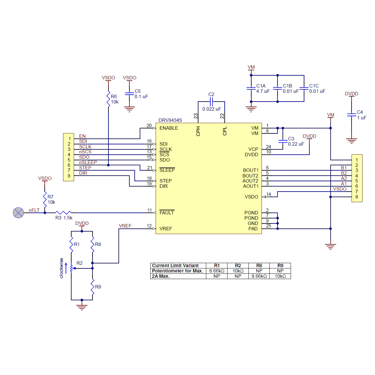 DRV8434S SPI Stepper Motor Driver Carrier, Potentiometer for Max. Current Limit - Image 6