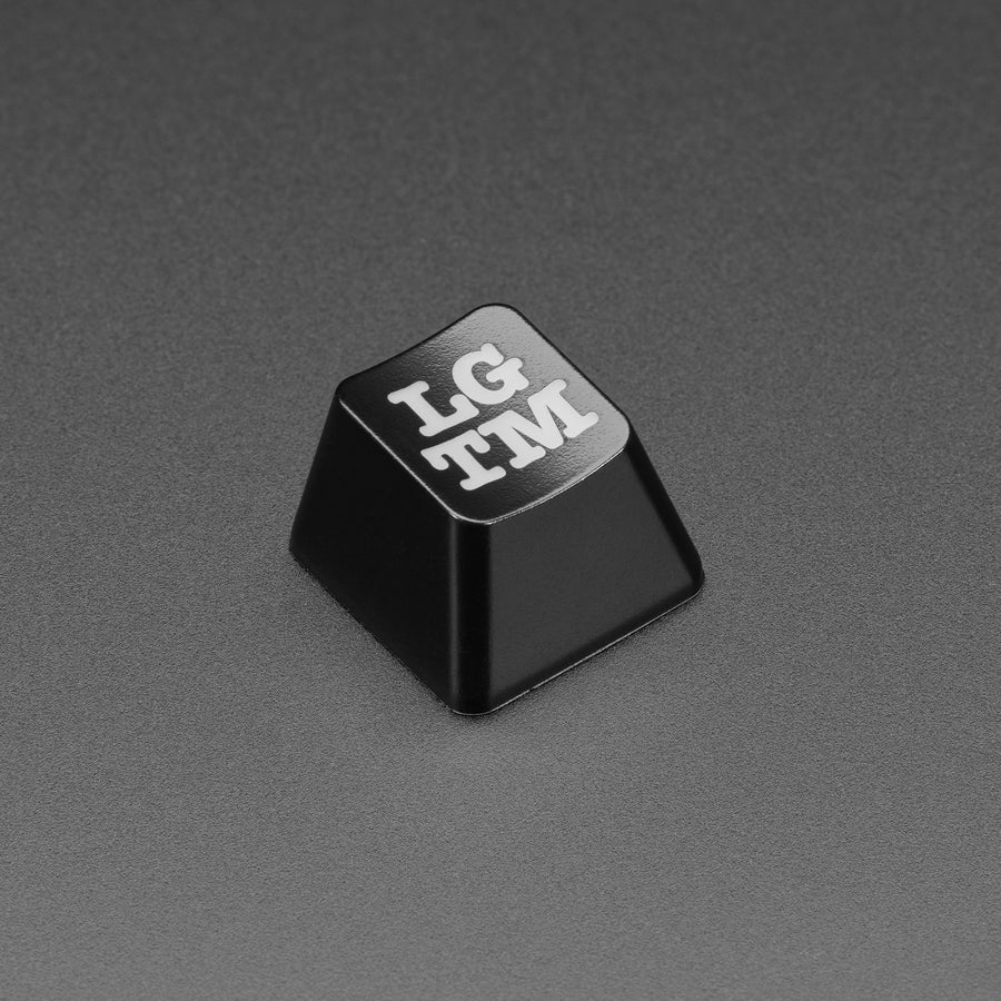 Etched Glow-Through Keycap with LGTM (Looks Good To Me) Acronym - MX Compatible Switches