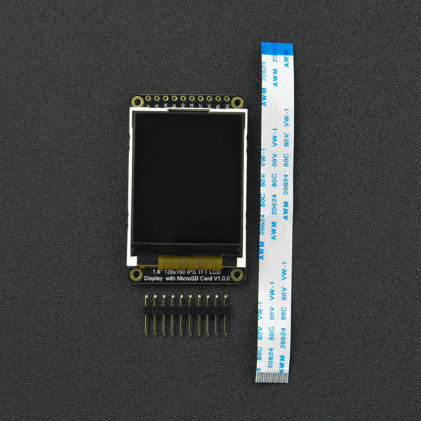 Fermion: 1.8" 128x160 IPS TFT LCD Display with MicroSD Card Slot (Breakout) - Image 5