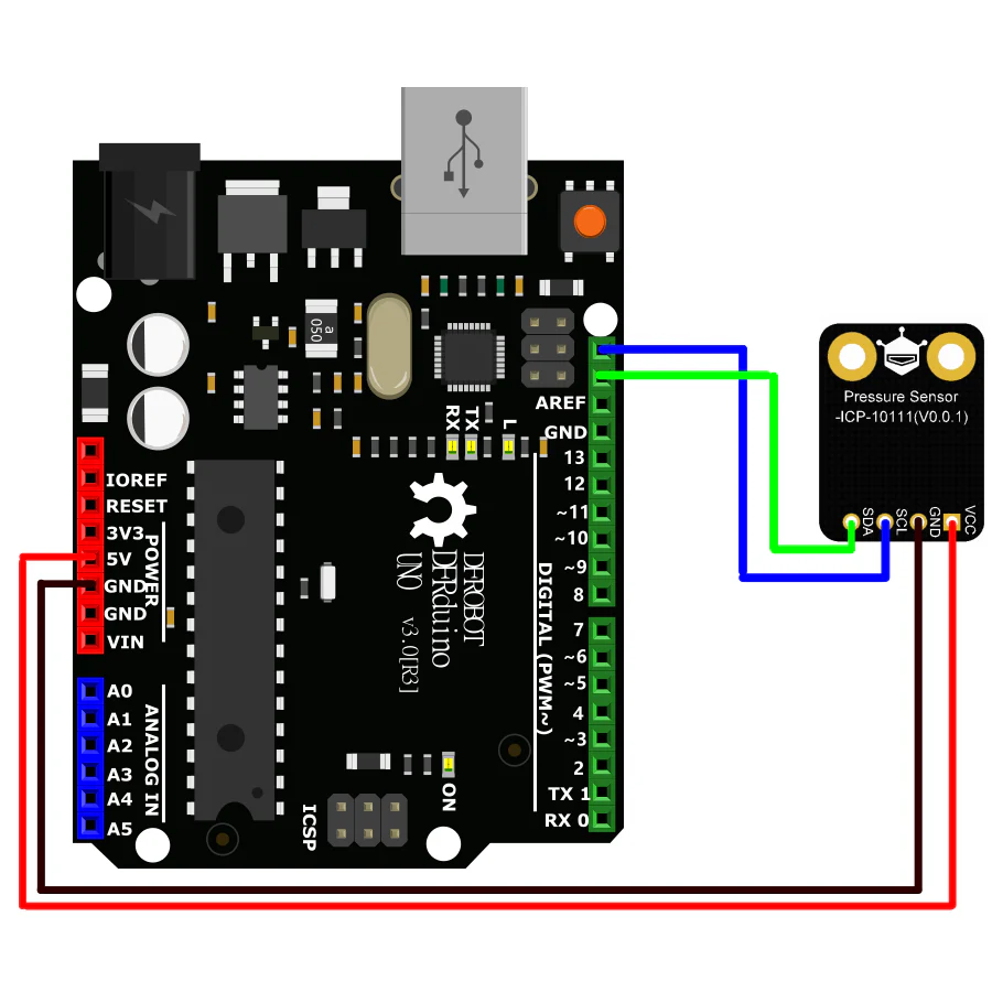 Fermion: ICP-10111 Pressure Sensor (Breakout) - Image 6