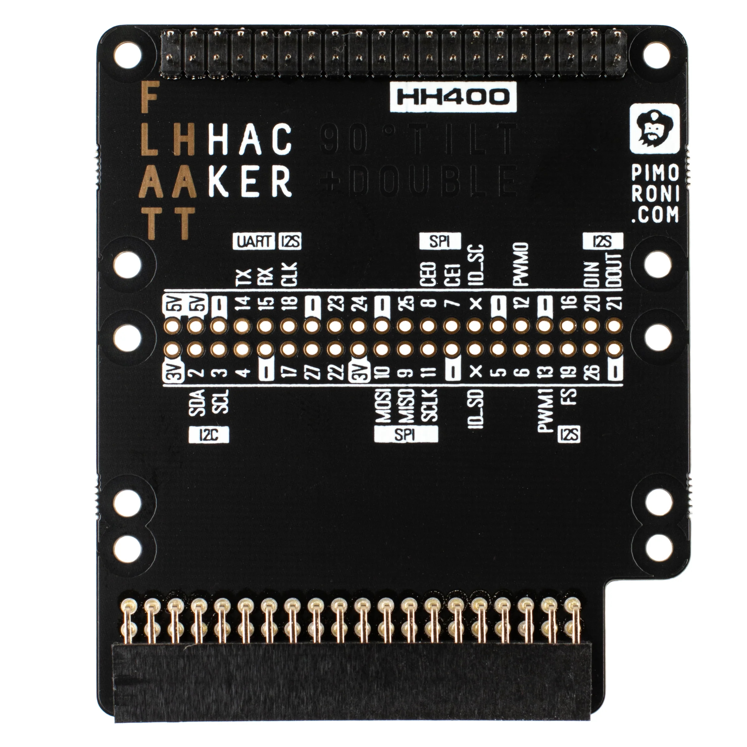 Flat HAT Hacker for Raspberry Pi 400 & 500 - Image 2