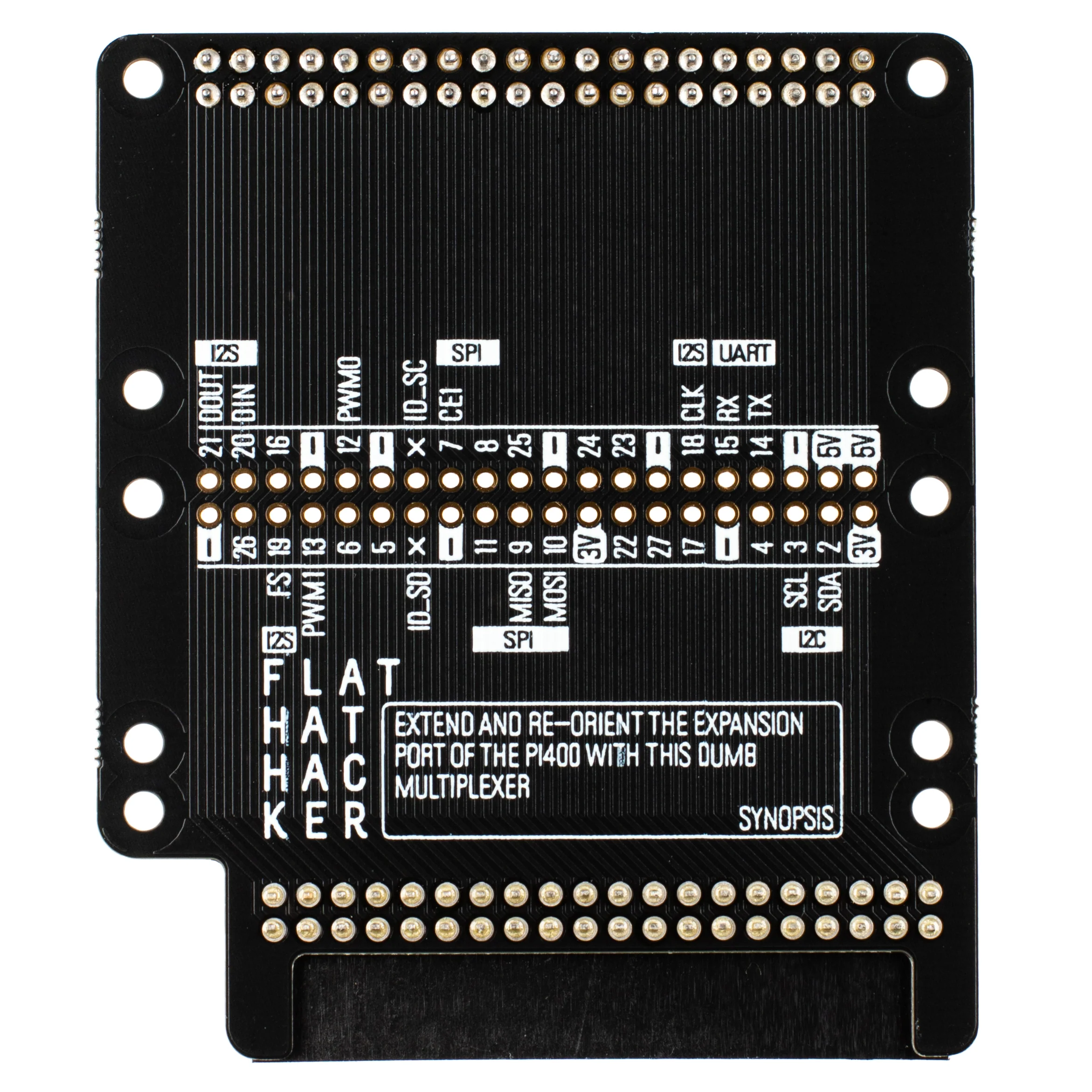 Flat HAT Hacker for Raspberry Pi 400 & 500 - Image 3