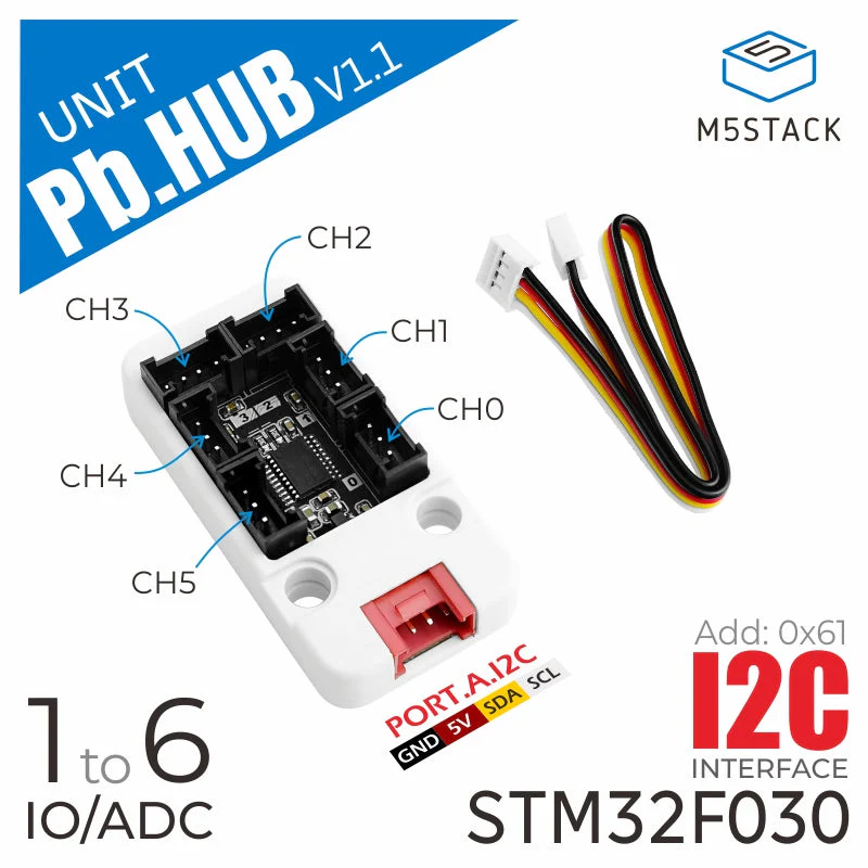 I/O Hub 1 to 6 Expansion Unit (STM32F0) - Image 2