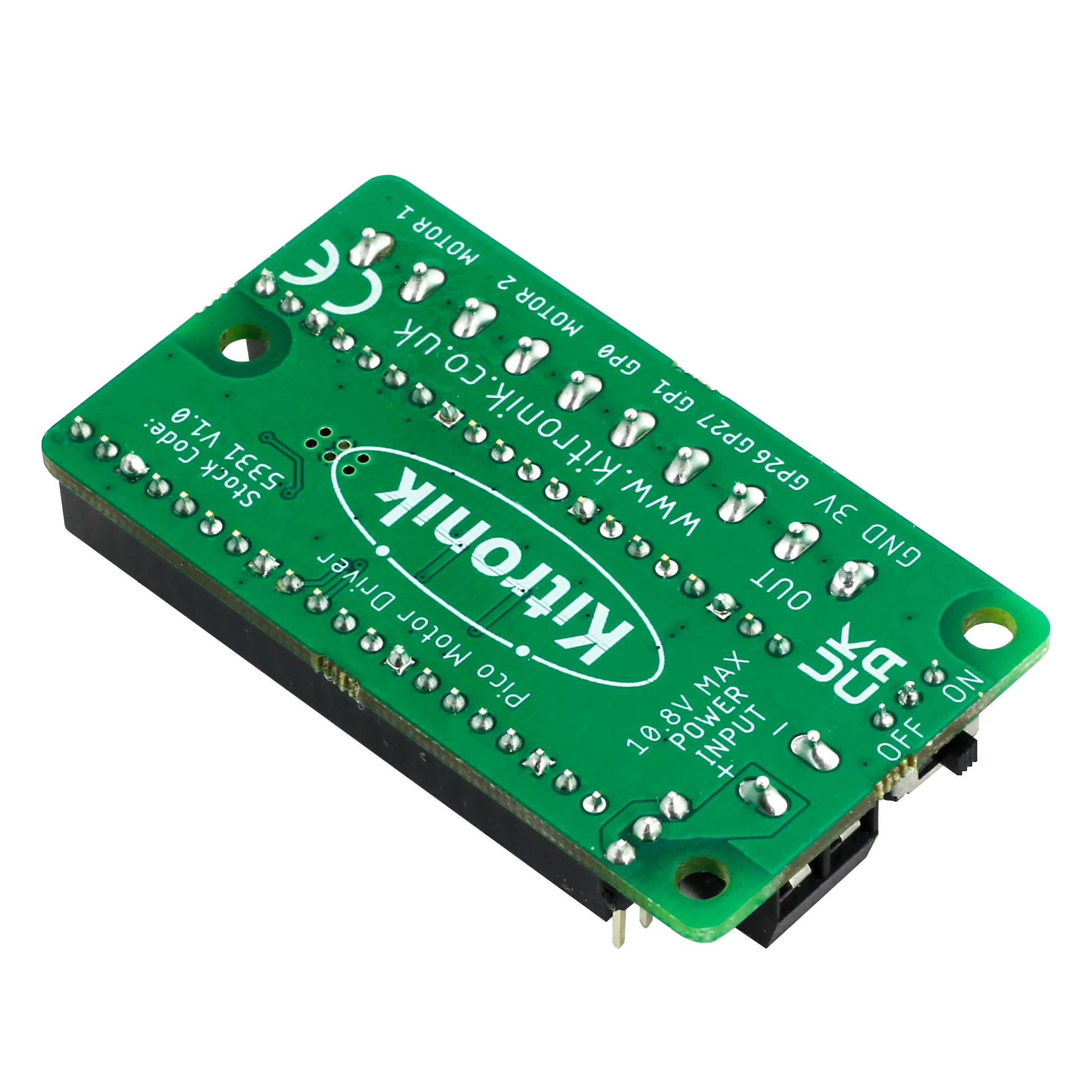 Kitronik Motor Driver Board for Raspberry Pi Pico - Image 2