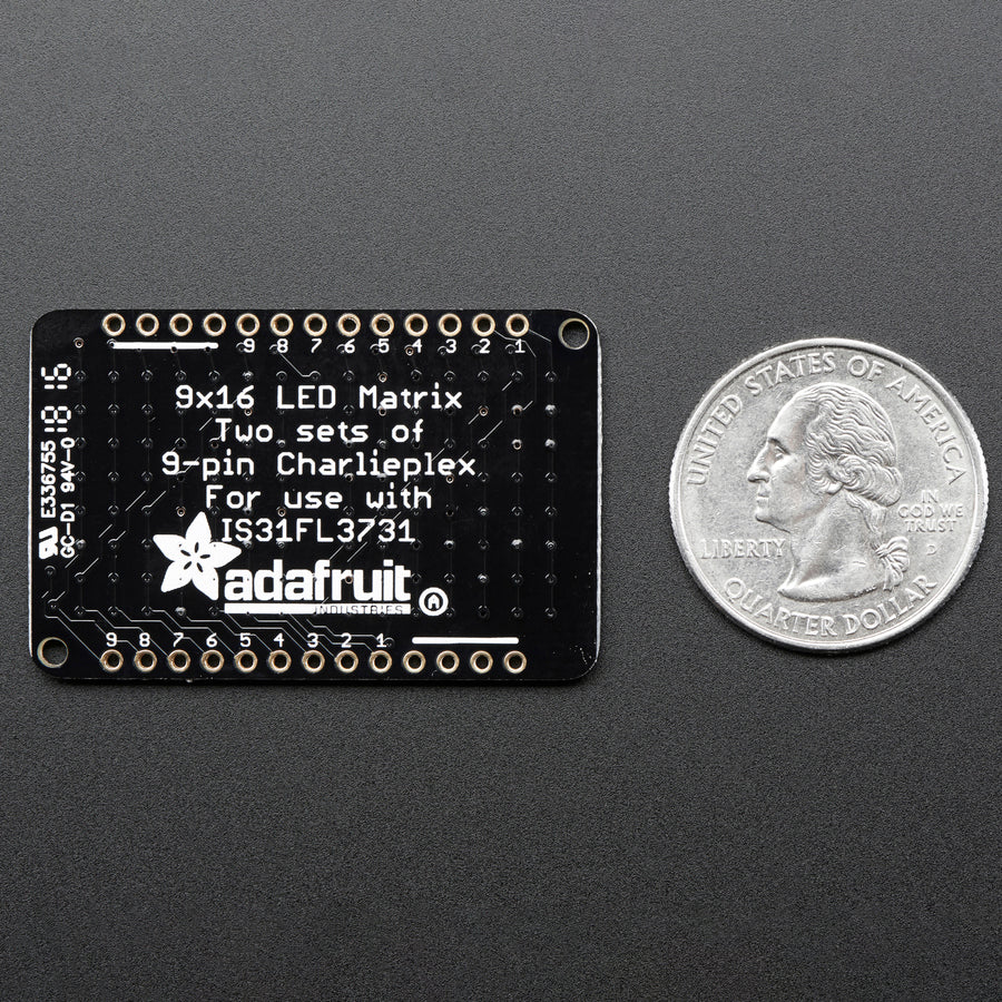 Adafruit LED Charlieplexed Matrix - 9x16 LEDs - Image 9