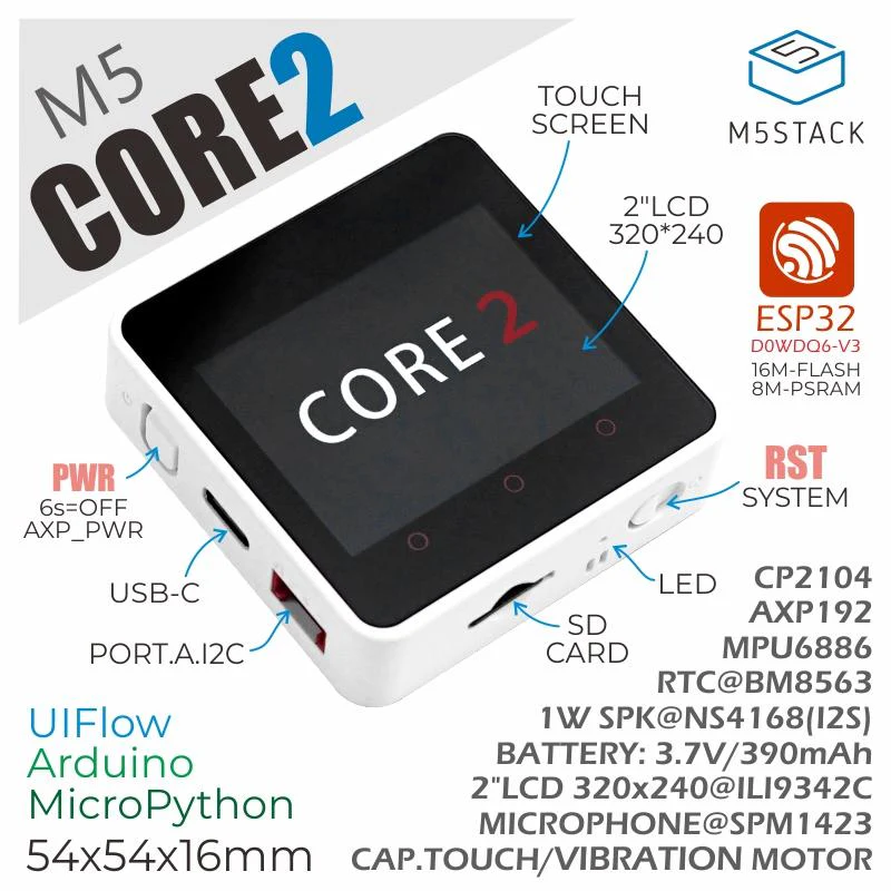 M5Stack Core2 ESP32 IoT Development Kit - Image 5