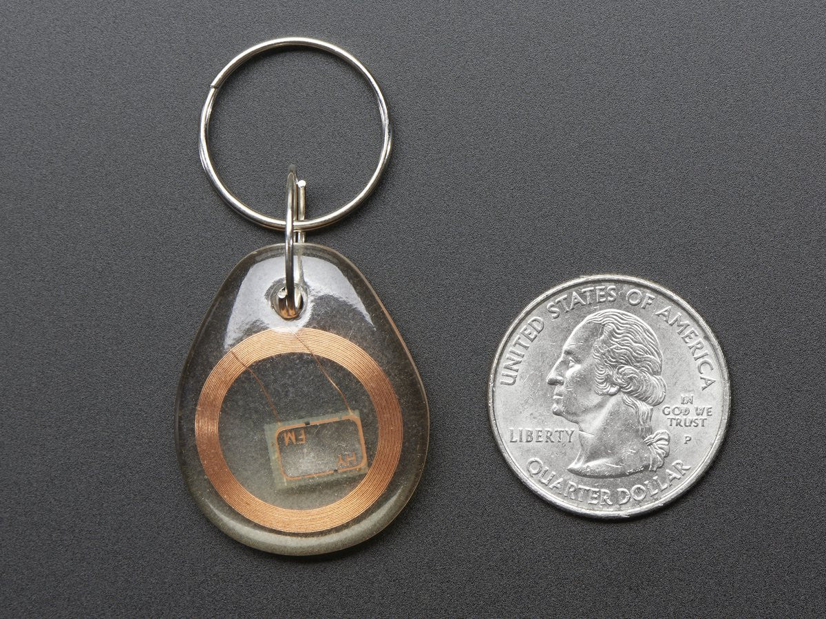 MiFare Classic (13.56MHz RFID/NFC) Clear Keychain Fob - 1KB - Image 2