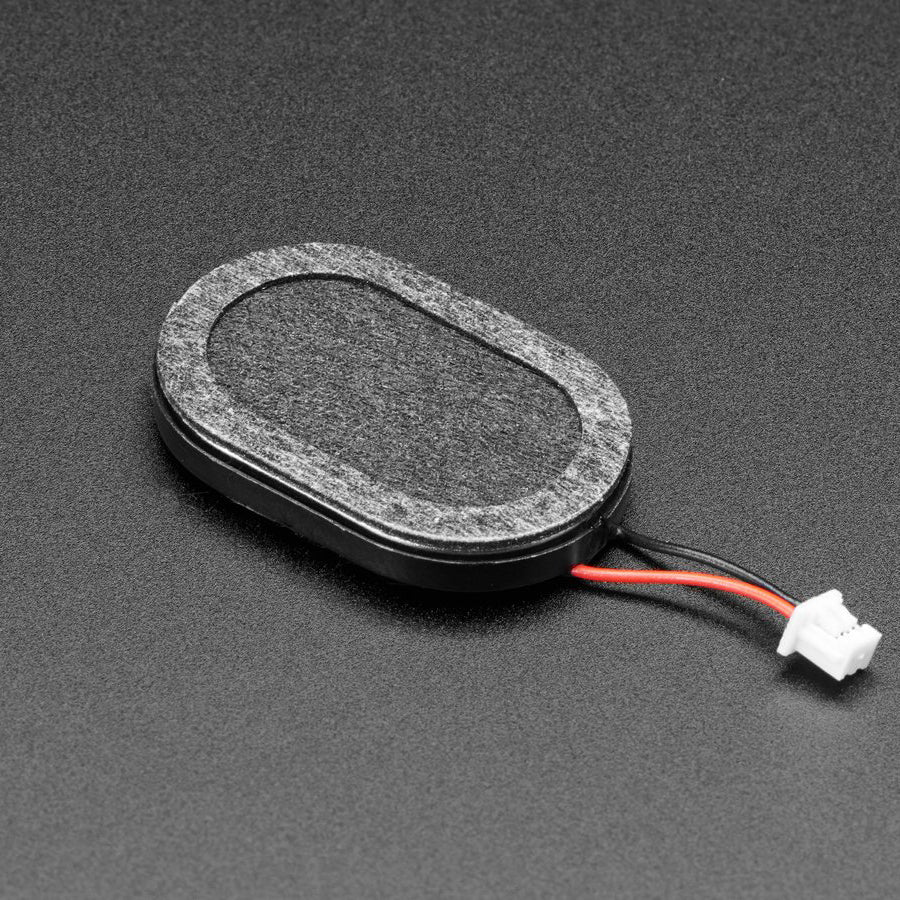 Mini Oval Speaker with Short Wires - 8 Ohm 1 Watt