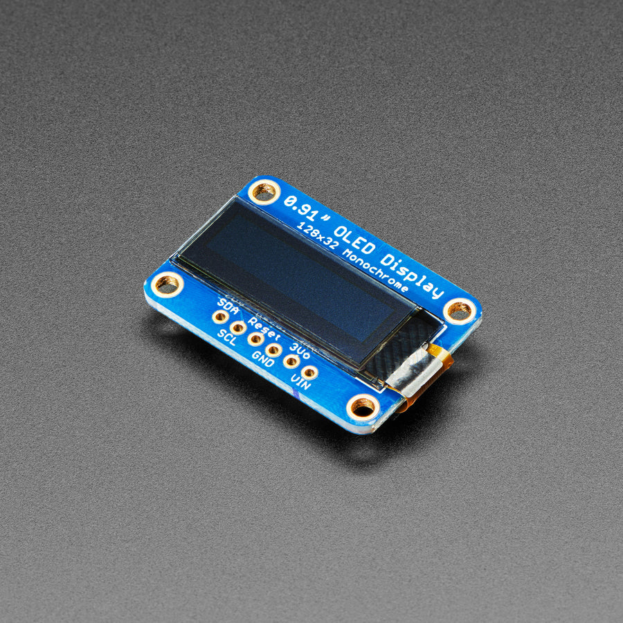 Monochrome 0.91" 128x32 I2C OLED Display - Image 2