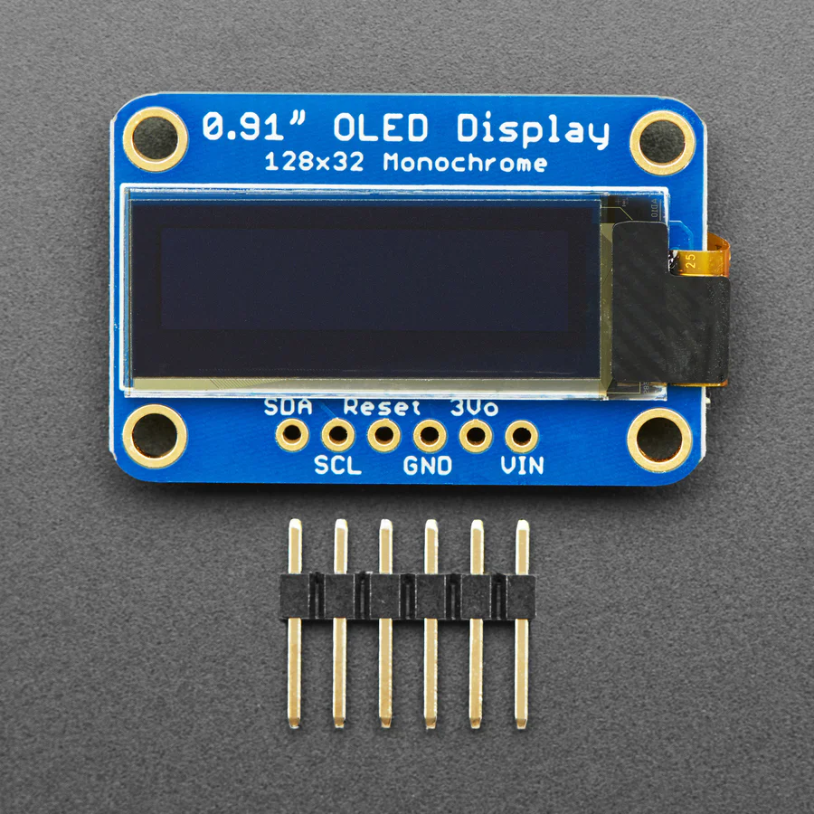 Monochrome 0.91" 128x32 I2C OLED Display - Image 4