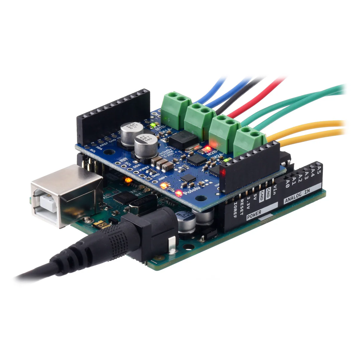 Motoron M3S256 Triple Motor Controller Shield Kit for Arduino - Image 7