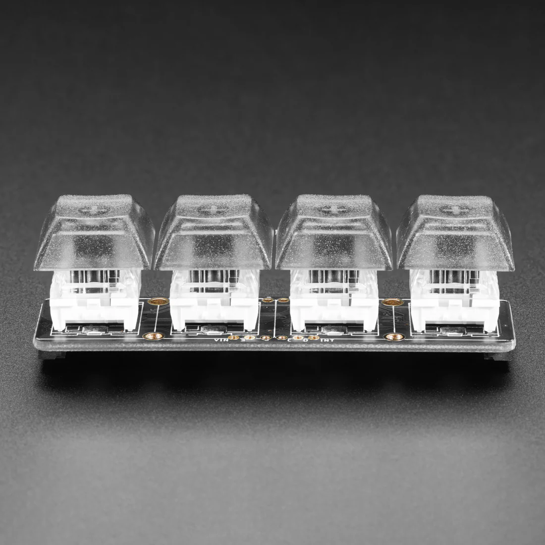 NeoKey 1x4 QT I2C - Four Mechanical Key Breakout with NeoPixels - Image 2