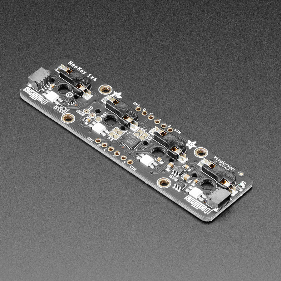 NeoKey 1x4 QT I2C - Four Mechanical Key Breakout with NeoPixels - Image 3