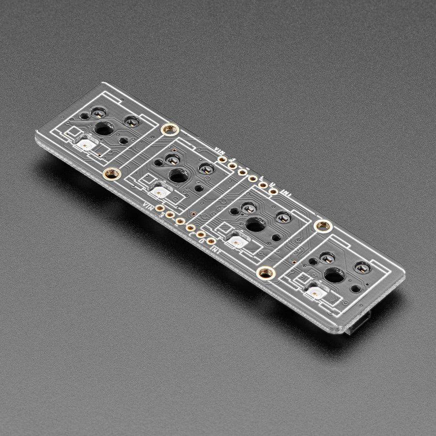 NeoKey 1x4 QT I2C - Four Mechanical Key Breakout with NeoPixels - Image 4