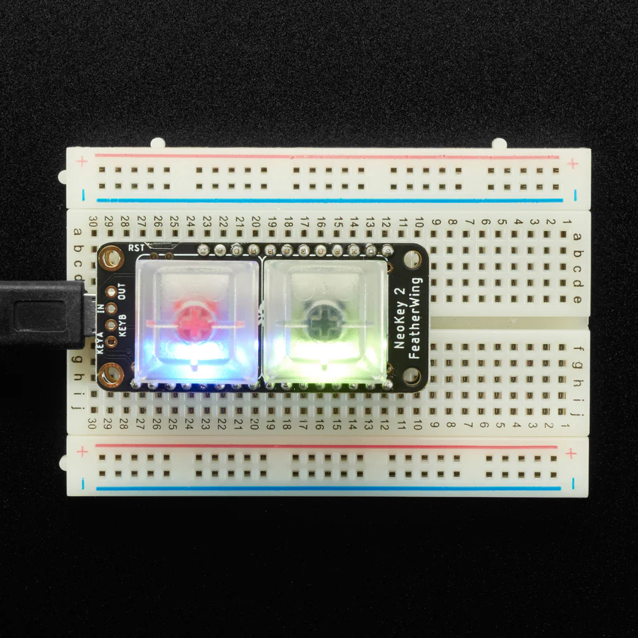 NeoKey FeatherWing - Two Mechanical Key Switches with NeoPixels - Image 8