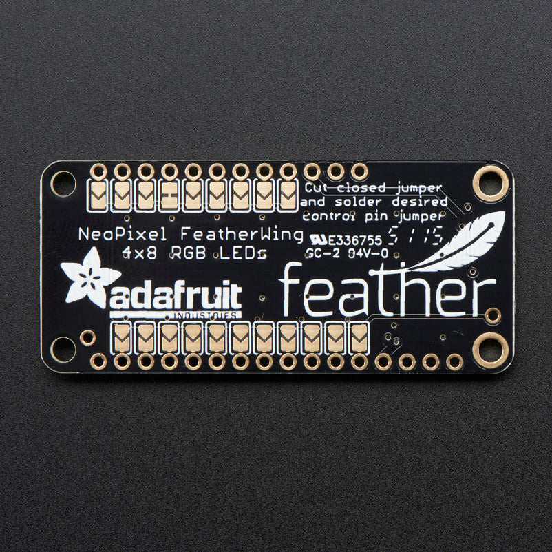 NeoPixel FeatherWing - 4x8 RGB LED Add-on For All Feather Boards - Image 3