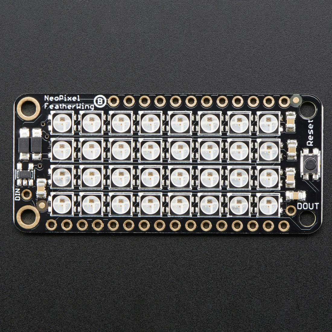 NeoPixel FeatherWing - 4x8 RGB LED Add-on For All Feather Boards - Image 4