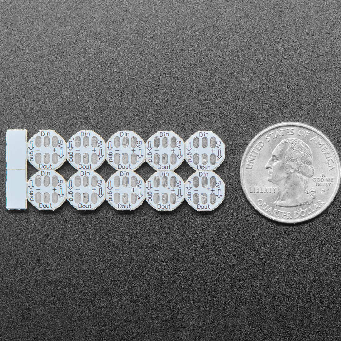 NeoPixel RGBW Mini Button PCB - Pack of 10 - Image 2