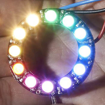NeoPixel Ring - 12 x 5050 RGBW LEDs w/ Integrated Drivers - Image 3