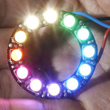 NeoPixel Ring - 12 x 5050 RGBW LEDs w/ Integrated Drivers - Image 4