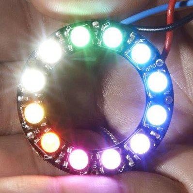 NeoPixel Ring - 12 x 5050 RGBW LEDs w/ Integrated Drivers - Image 5