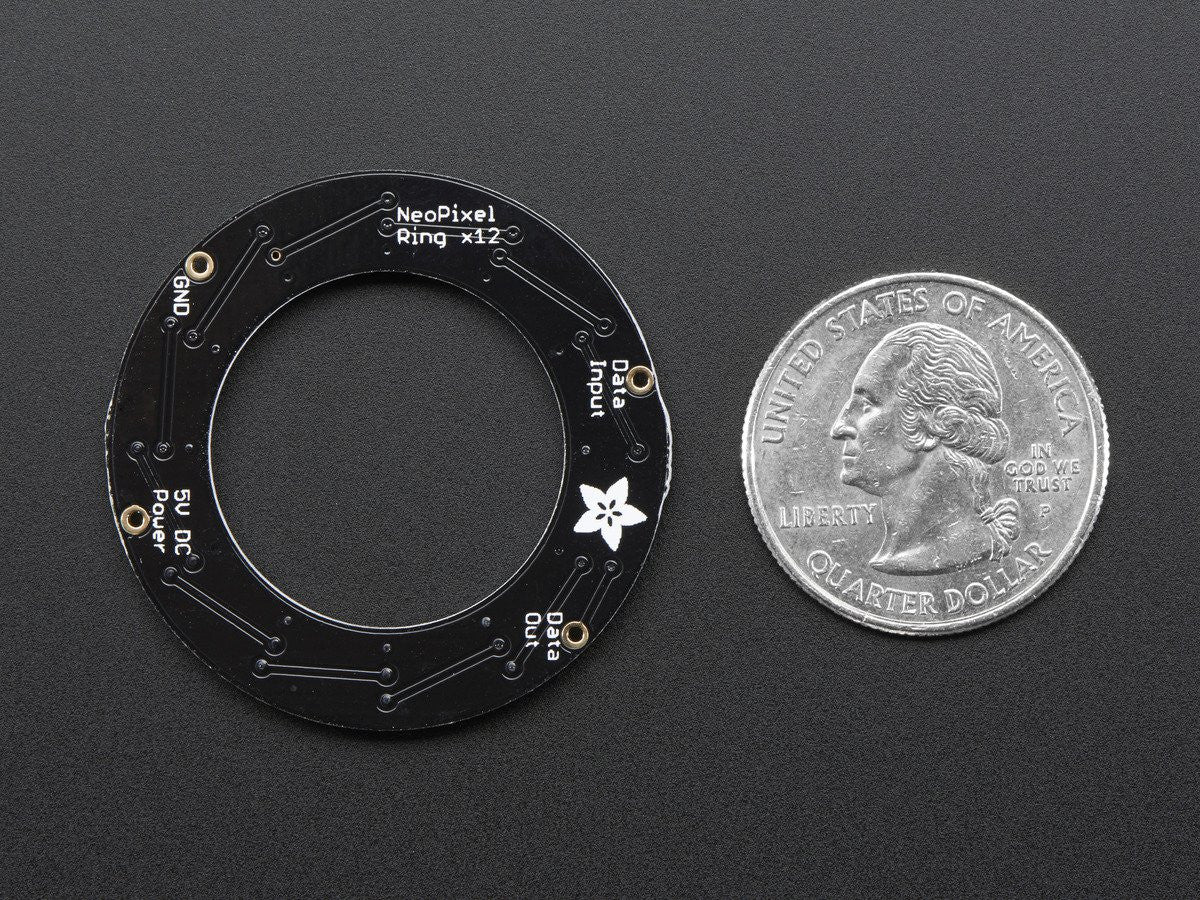 NeoPixel Ring - 12 x 5050 RGBW LEDs w/ Integrated Drivers - Image 6