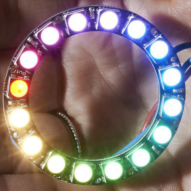 NeoPixel Ring - 16 x 5050 RGBW LEDs w/ Integrated Drivers - Image 2