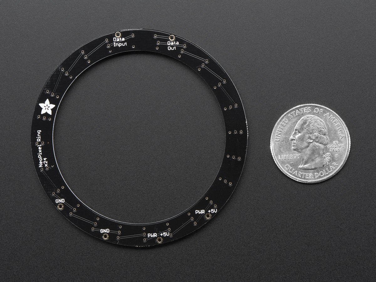 NeoPixel Ring - 24 x 5050 RGBW LEDs w/ Integrated Drivers - Image 4