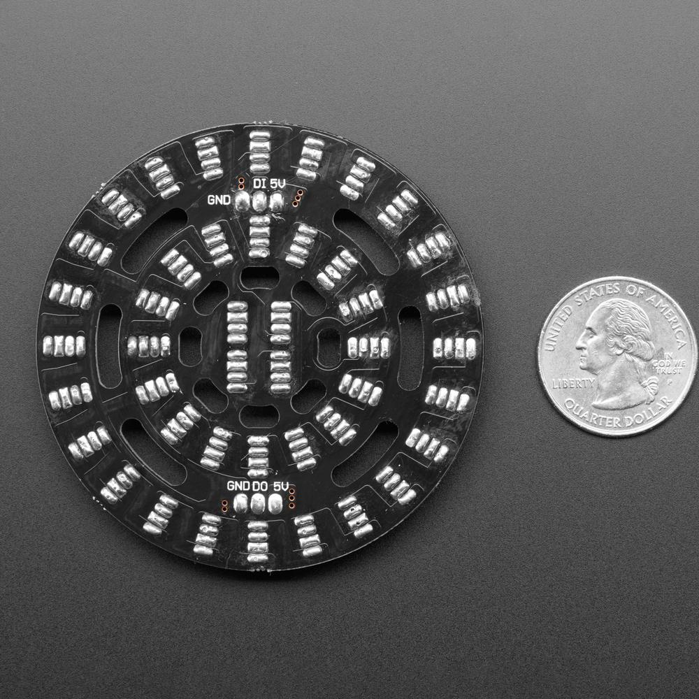 NeoPixel Triple-Ring Board with 44 Thru-Hole LEDs - 66mm Diameter - Image 3