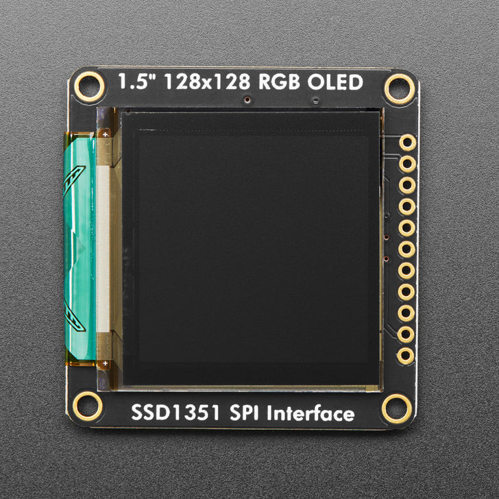 OLED Breakout Board - 16-bit Color 1.5" w/microSD holder - EYESPI Connector - Image 5