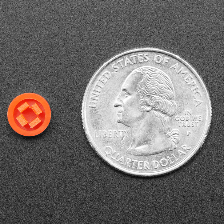 Plastic Button Caps For Square Top (10-pack) - 8mm Diameter - Image 2