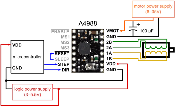 Pololu A4988 Stepper Motor Driver Carrier, Black Edition - Image 6