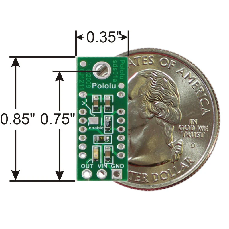 Pololu Carrier for Sharp GP2Y0D815Z0F, GP2Y0D810Z0F, and GP2Y0D805Z0F Sensors - Image 2