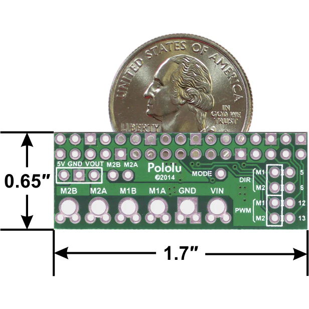 Pololu DRV8835 Dual Motor Driver Kit for Raspberry Pi - Image 2
