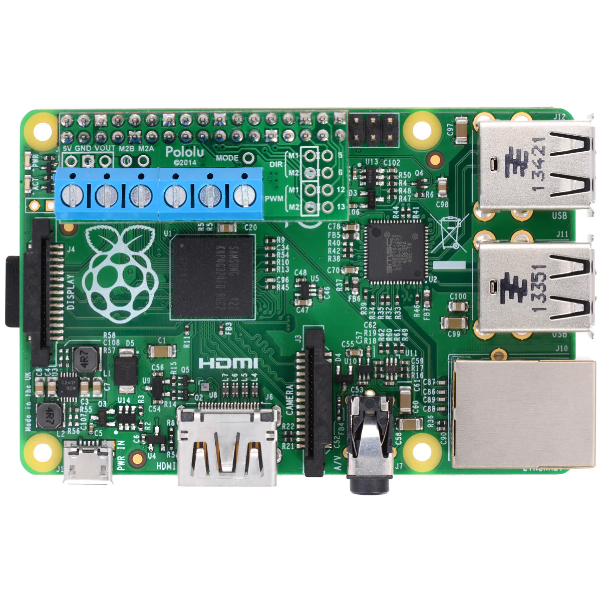 Pololu DRV8835 Dual Motor Driver Kit for Raspberry Pi - Image 5