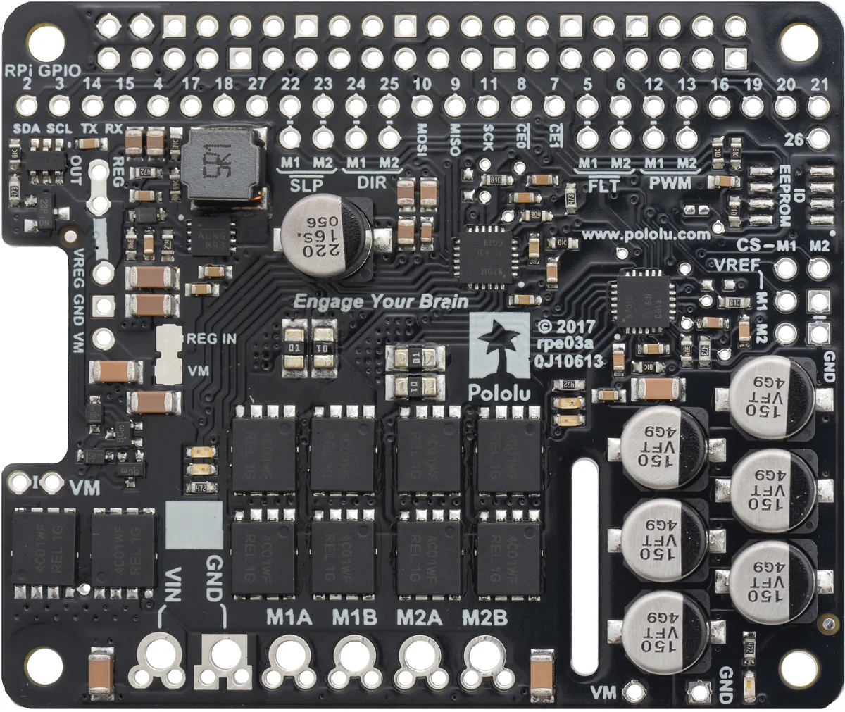 Pololu Dual G2 High-Power Motor Driver for Raspberry Pi - Image 6
