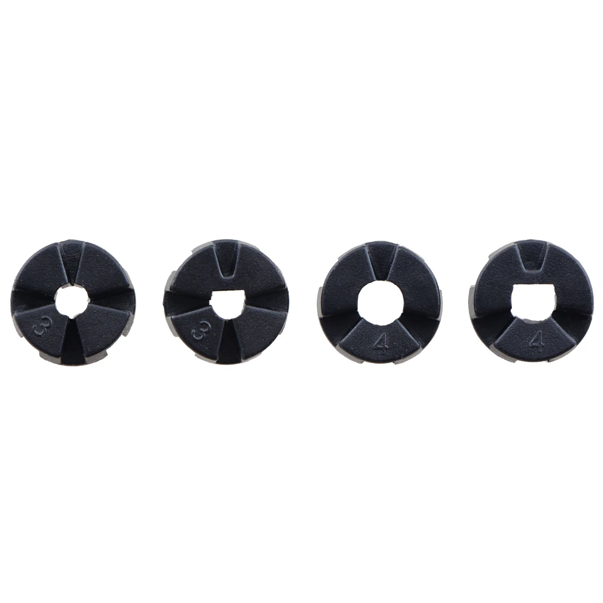 Pololu Multi-Hub Wheel w/Inserts for 3mm and 4mm Shafts - 80×10mm, 2-Pack - Image 6