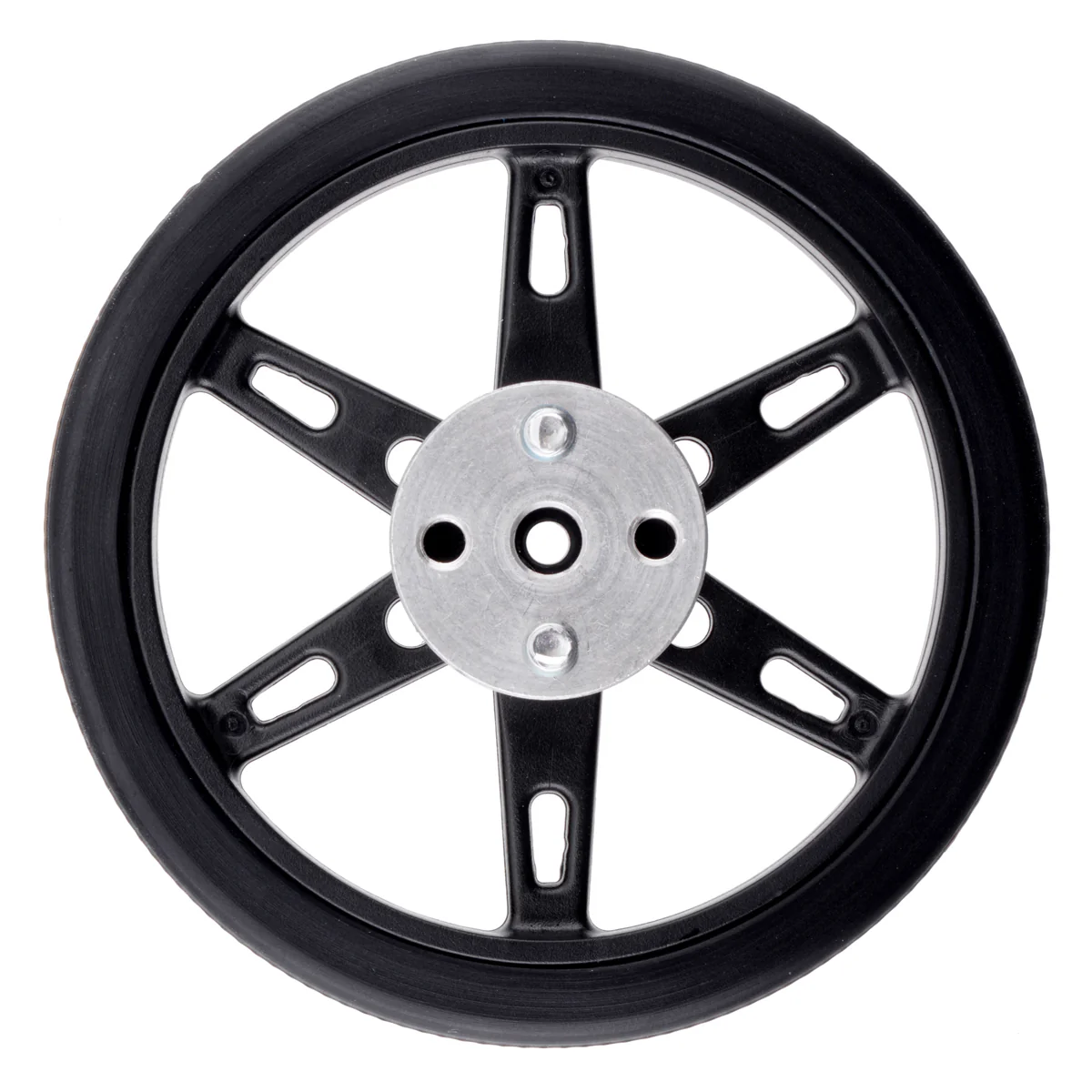 Pololu Wheel for Micro Servo Splines (20T, 4.8mm) - 60×8mm, 2-Pack - Image 3