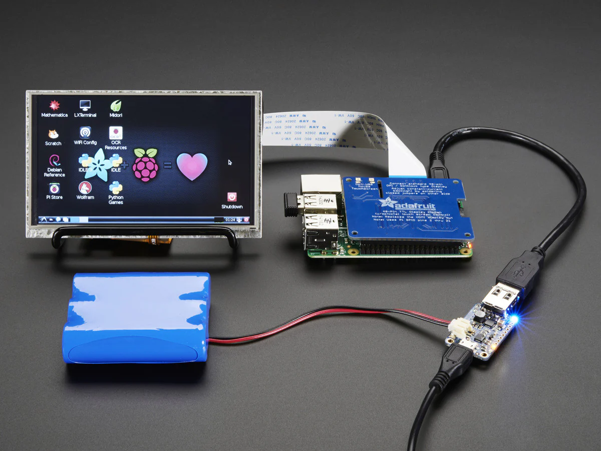 PowerBoost 1000 Charger - Rechargeable 5V Lipo USB Boost @ 1A - 1000C - Image 4
