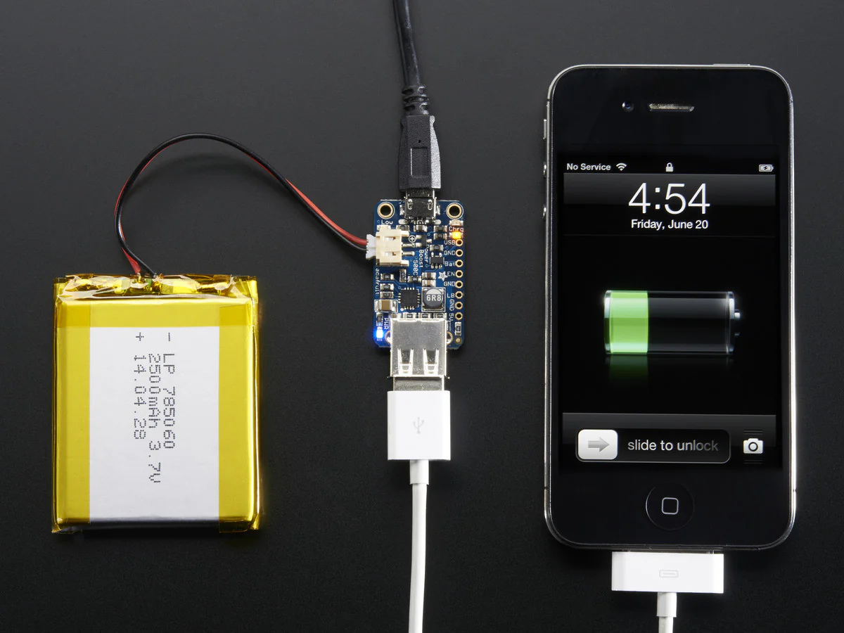 PowerBoost 500 Charger - Rechargeable 5V Lipo USB Boost @ 500mA+ - Image 2