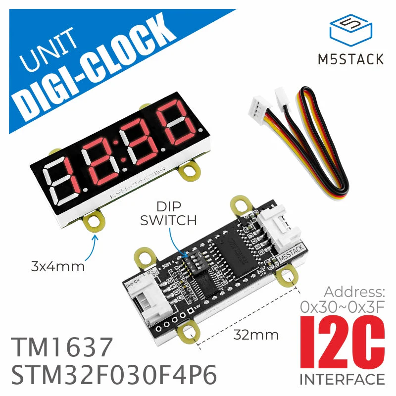 Red 7-Segment Digit Clock Unit - Image 2