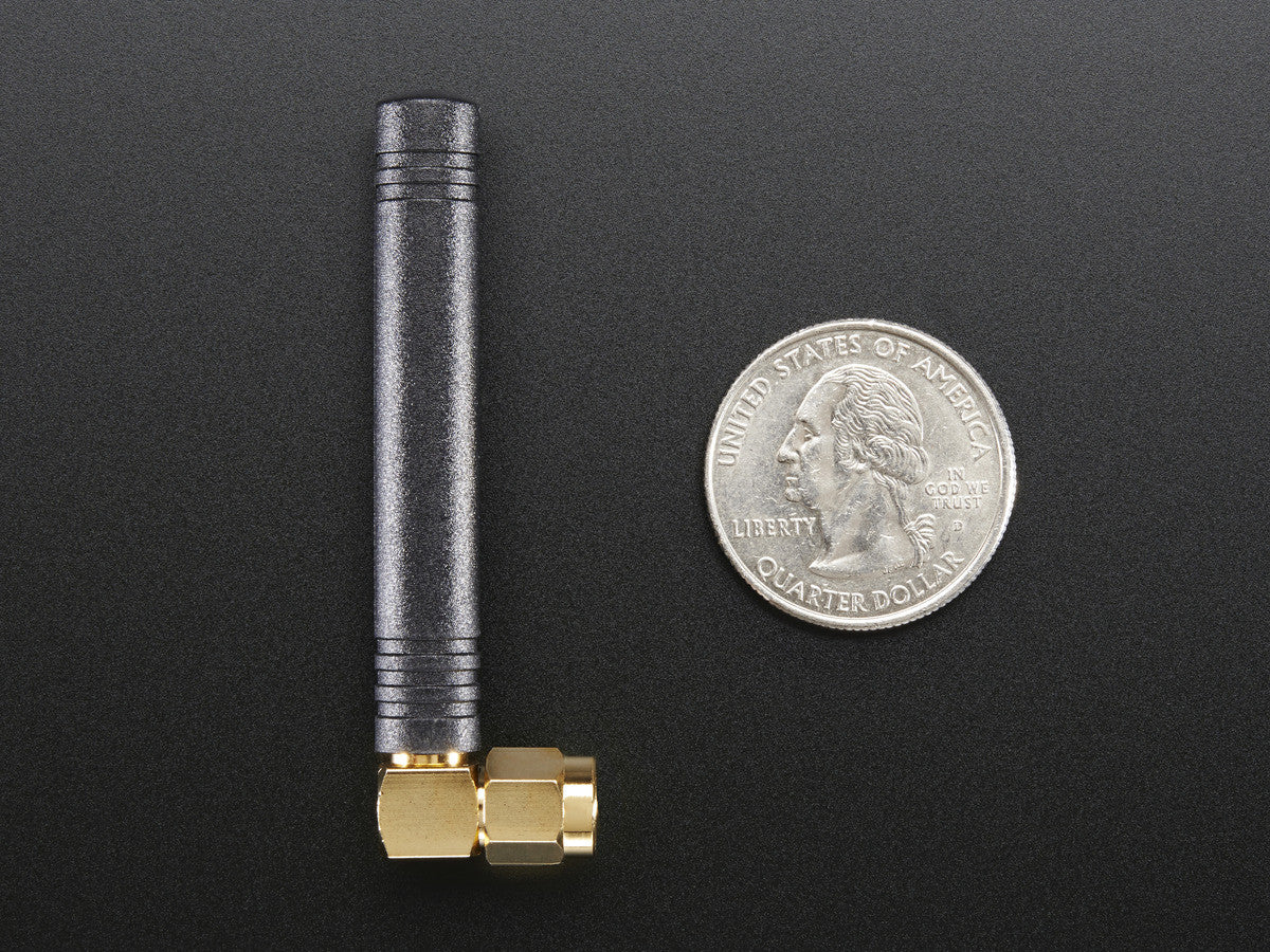 Right-angle Mini GSM/Cellular Quad-Band Antenna (2dBi SMA Plug) - Image 3