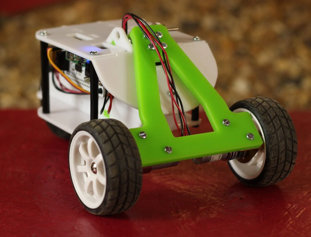 RockyBorg White and Green - The three wheeled rocking robot! - Image 5