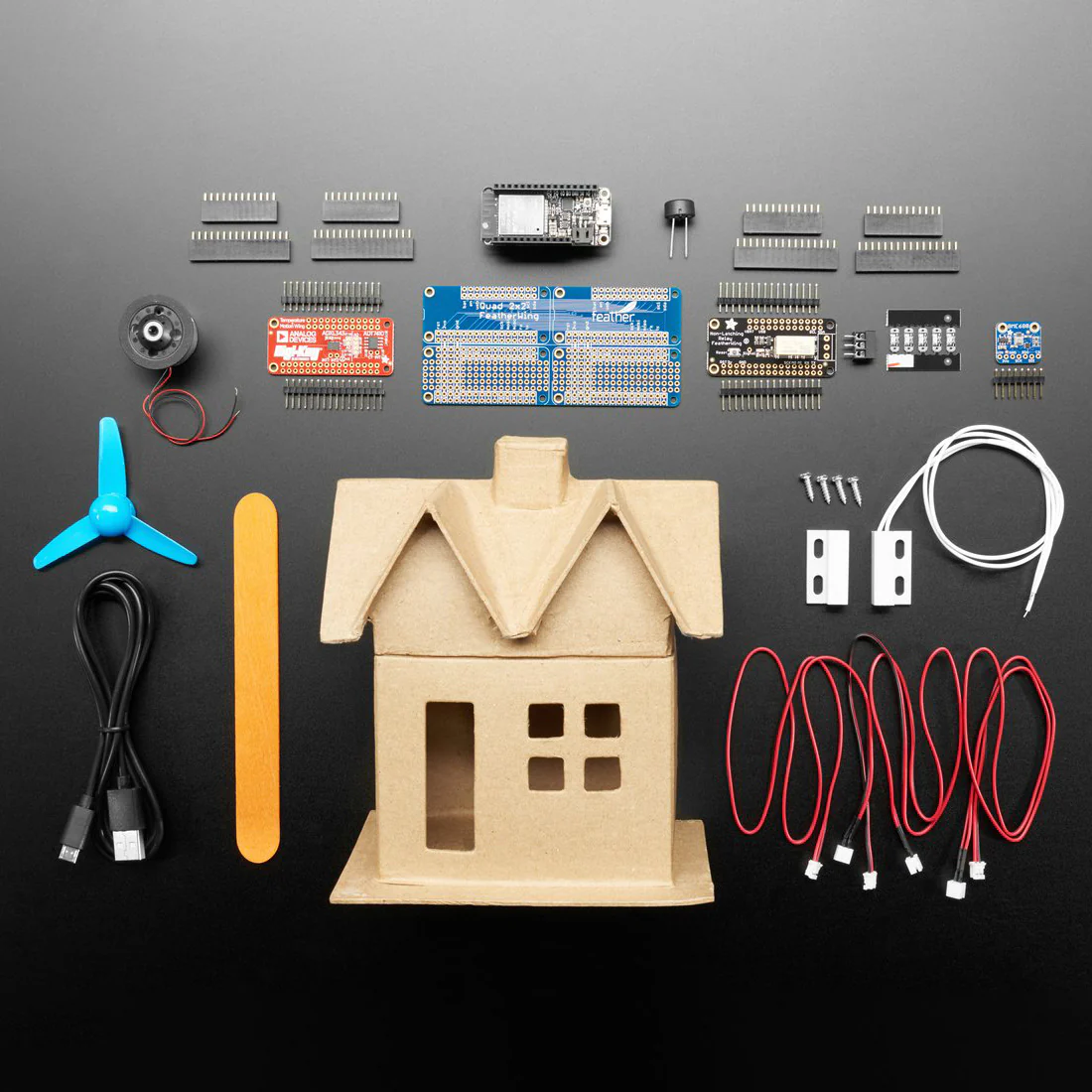 Smart Home Kit for Digi-Key IoT Studio - Feather ESP32 + Parts - Image 4