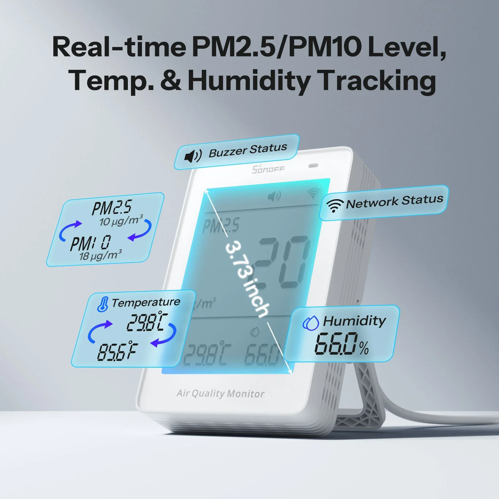 Sonoff AirGuard PM2.5/PM10 Matter Air Quality Monitor - Image 4