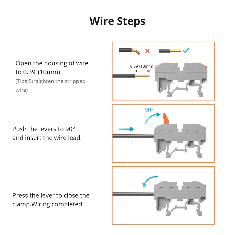 Sonoff DIN Rail Wire Connectors (20 pcs) - Image 5