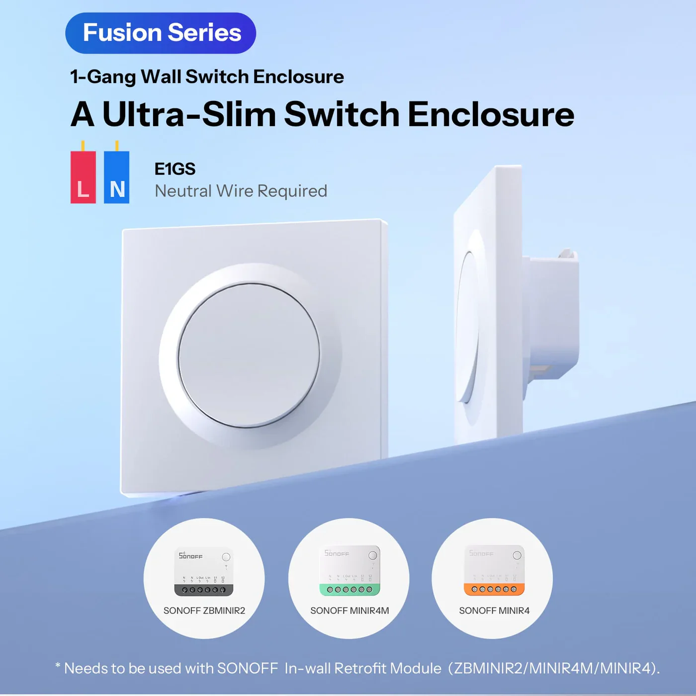 Sonoff Fusion Series 1-Gang Wall Switch Enclosure - Image 6